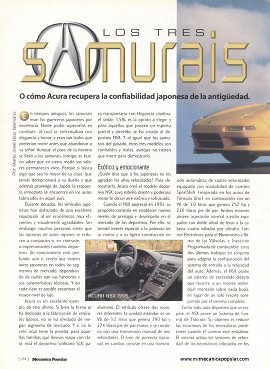 Acura y la tradición japonesa de los autos confiables - Junio 1998