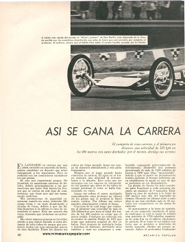 Así se gana la carrera de bólidos -Septiembre 1965