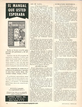 Así se gana la carrera de bólidos -Septiembre 1965