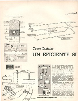 Cómo Instalar Un Eficiente Sistema Séptico - Septiembre 1965