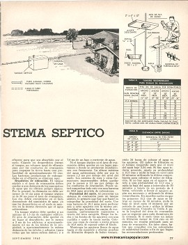 Cómo Instalar Un Eficiente Sistema Séptico - Septiembre 1965