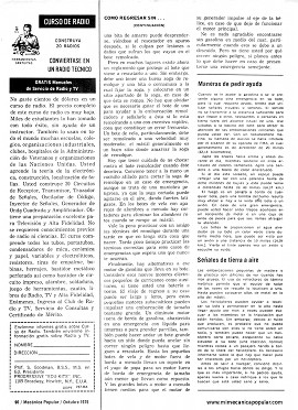 Navegación: Como Regresar Sin Gasolina - Octubre 1975