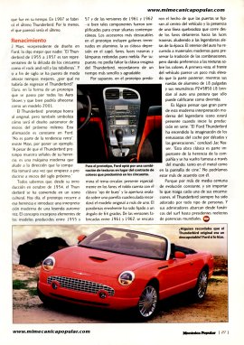 LA LEGENDARIA Ave de Trueno - Thunderbird - Junio 2000