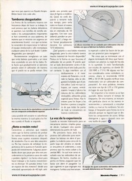 Mecánico del sábado -  Cómo evitar el desgaste prematuro de los frenos - Junio 2000