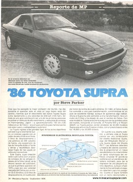 Toyota Supra - Septiembre 1986