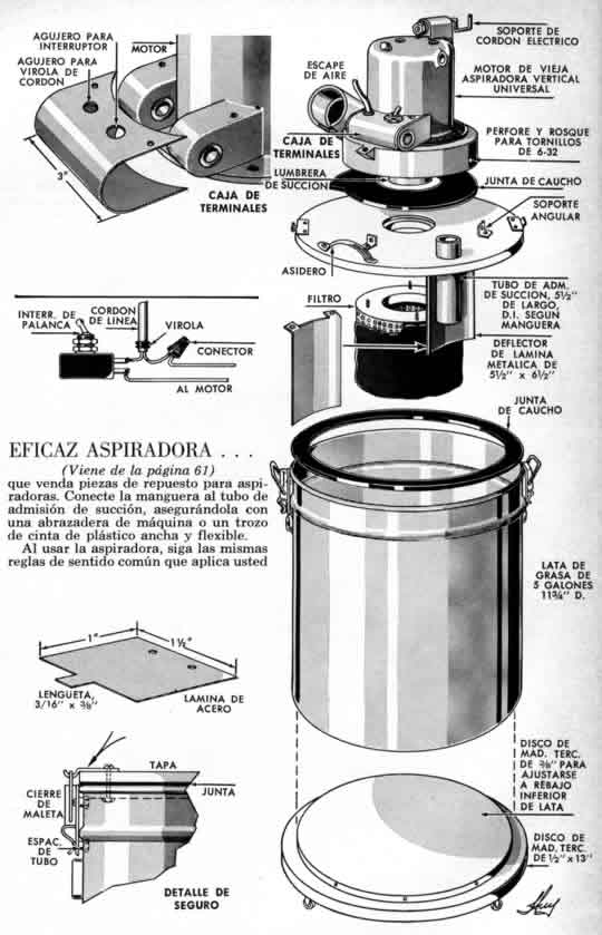 Clic en la imagen para ver más grande y claro - Eficaz Aspiradora para Su Taller