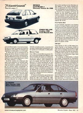 Autos Asiamericanos - Mayo 1987