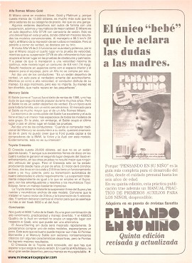 Comparando los sedanes deportivos - Abril 1987